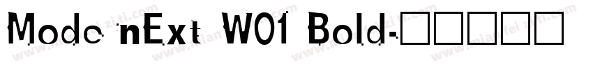 ModernExt W01 Bold字体转换